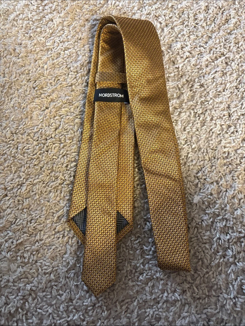 Nordstrom Gold Micro-Pattern Men's Tie